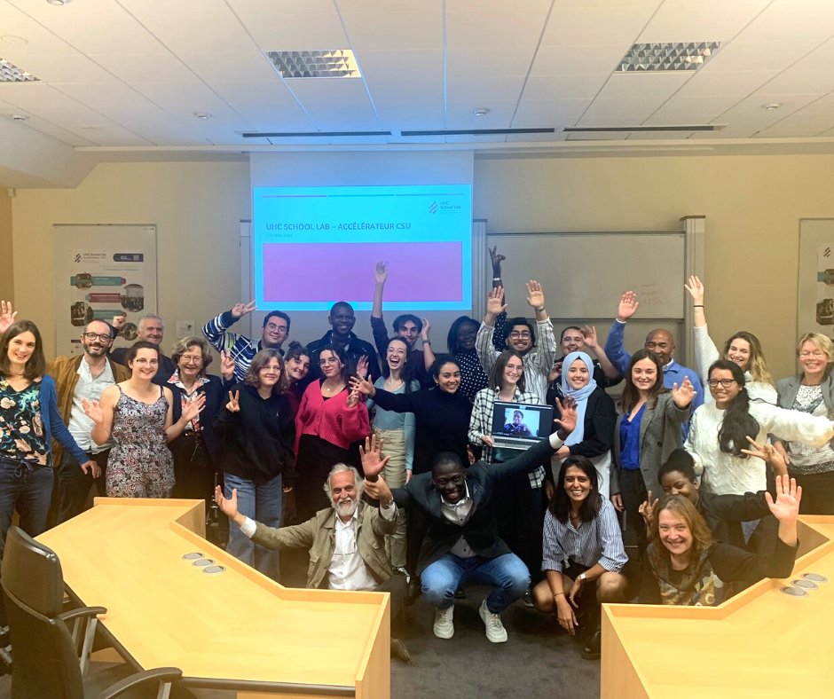 ESIArchamps's tweet photo. Après 10 mois de suivi à distance, nos 6 porteurs de projet en Santé d'Afrique et de France 🌍 sont enfin arrivés à l'ESI pour participer à notre école à visée #humanitaire UHC School Lab (#UHC2030), soutenue par l'@auf_org.
@UGrenobleAlpes @WHO @CiteSolidarite @Genevaforum https://t.co/gfDzqyyIng