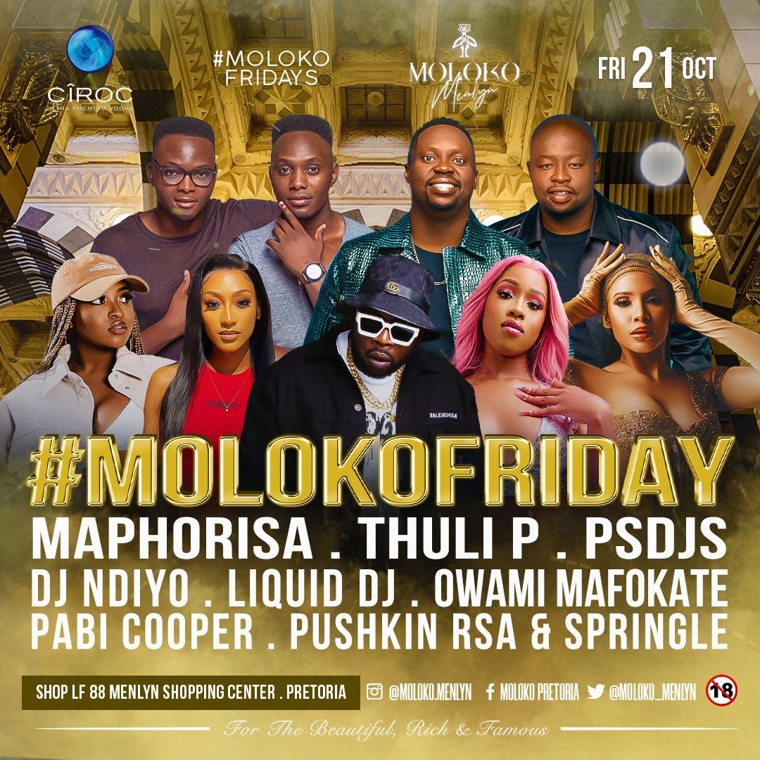 Outofshyness's tweet photo. Join us as we rock with the King's of The Weekend and Lawd Porry tonight @Moloko_Menlyn

@dj_ndiyo
@sbokhuzy
@owamimafokate
@realpushkin_rsa
@boontle_rsa
@sphectecula
@djnaves
@springlespringstar
@djyeankeyz
@poizondj
@DjMaphorisa
@Thuli_P

#MolokoMenlyn #MolokoFridays https://t.co/ag8oLqWKUB