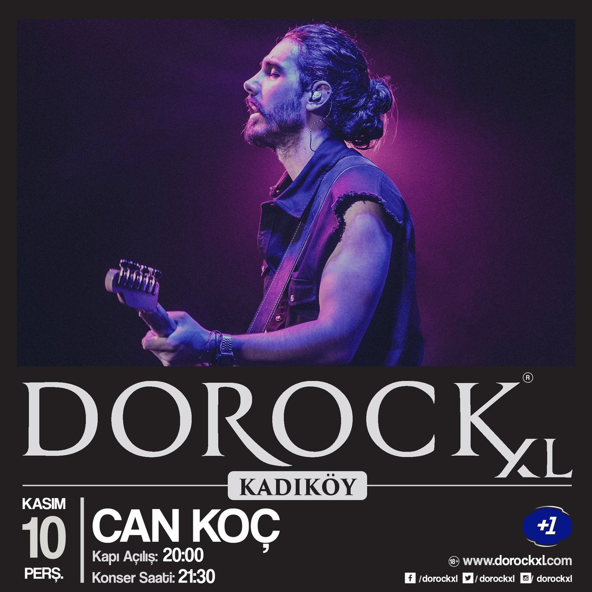 dorockxl's tweet photo. Can Koç, 10 Kasım Perşembe saat 21:30 ’da Kadıköy Dorock XL sahnesinde!
Biletler Biletix, Bubilet ve Dorock XL Kadıköy gişelerinde.
#DorockXL #DorockXLKadıköy #cankoc #artıbir #kadikoy #i̇stanbul @cankocme https://t.co/aezzbkZdhL