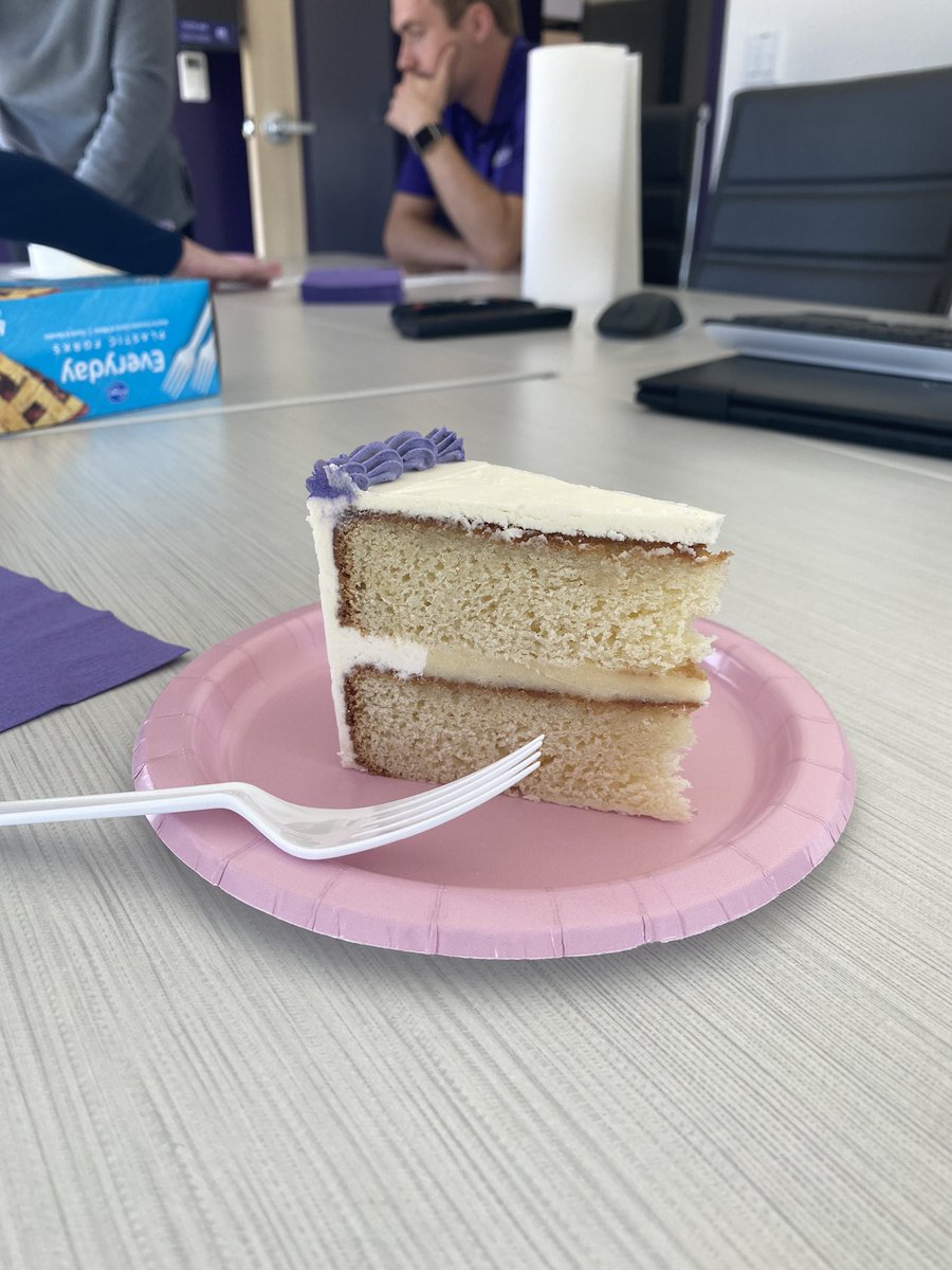 Always love a meeting that includes cake made by Chef Alicia Peña.