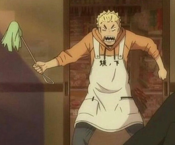 PatheticManOTD's tweet photo. Our third and final pathetic man of the day is Ukai Keishin from Haikyuu! https://t.co/yvPglnWayN