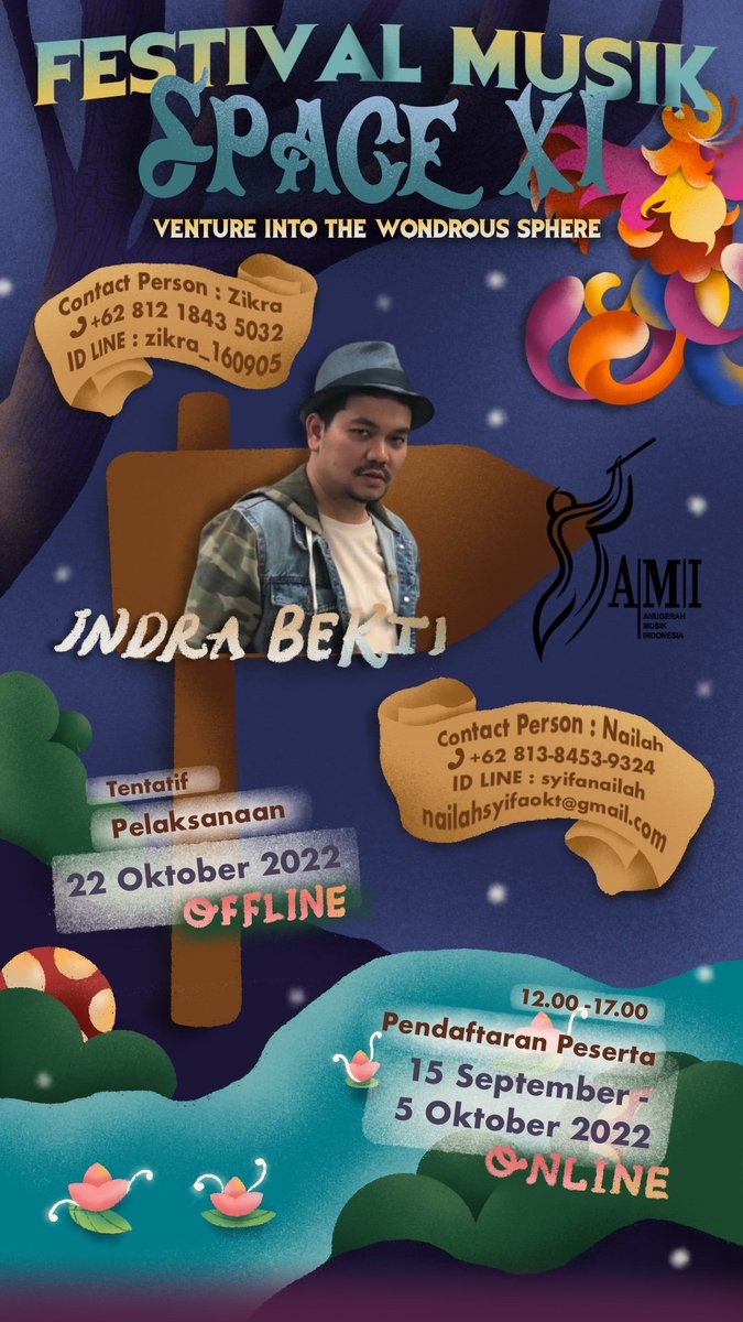 12thspace49's tweet photo. By this time, we're approching the closing of SPACE XI 🪄

📢 We are opening an audition for all competitive bands out there!
With one and only, Indra Bekti, will be judge for the audition🪅🙌🏻

Pay attention to the timeline 👀 https://t.co/lvhvTormij