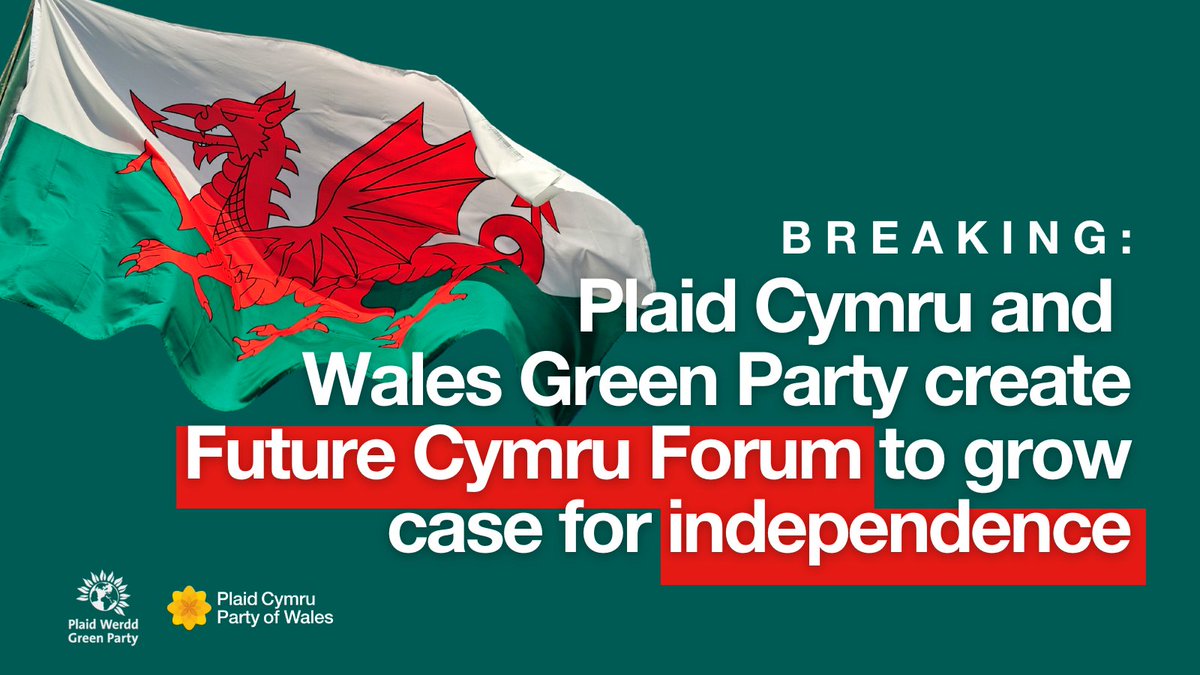 as_penarth's tweet photo. Exciting plans for @WalesGreenParty and @Plaid_Cymru to work together on creating Future Cymru Forum. An opportunity to build the case for a greener, fairer and inclusive  independent Wales.

Much work to be done, but a positive and important first step. https://t.co/vuyzP44vn6