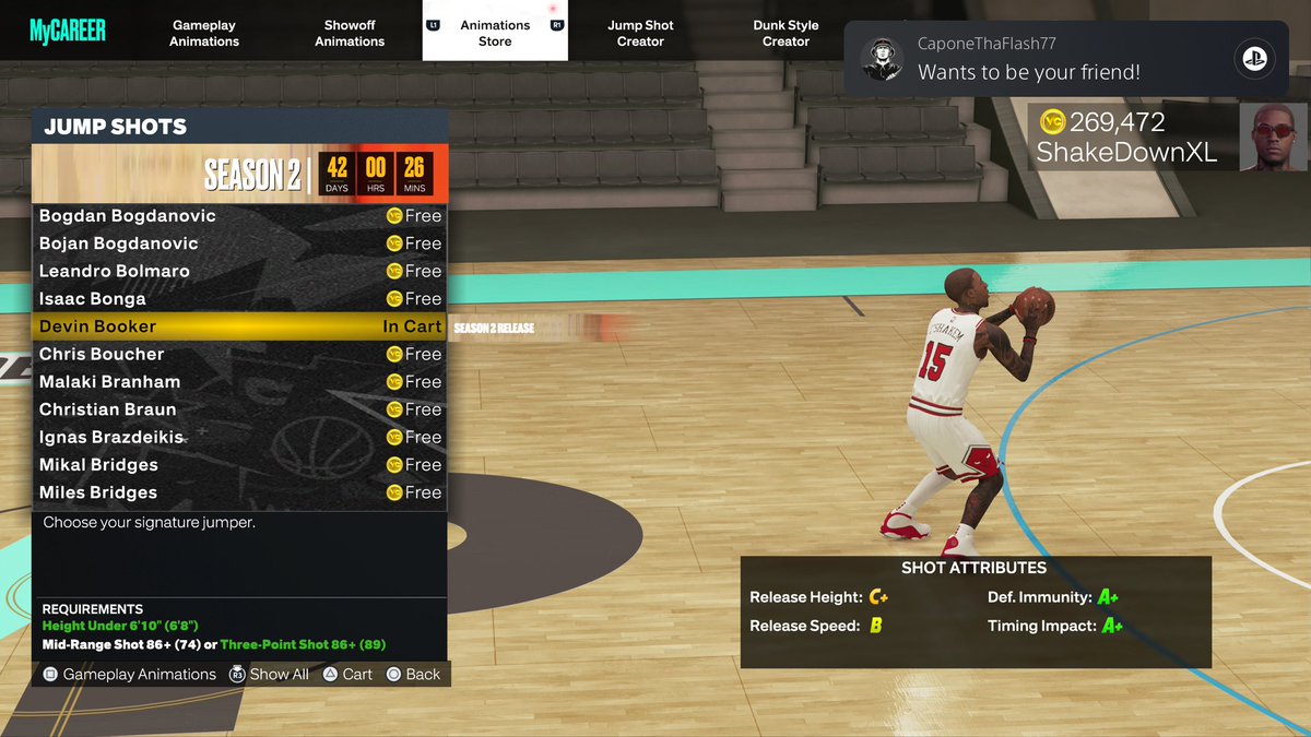ShakeDown2012's tweet photo. Season 2 New Jumpshots #NBA2K23 @NBA2K23 https://t.co/kOTmutBAOK