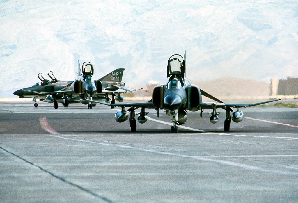 American F-4s in Iran at Shiraz Air Base 1977.