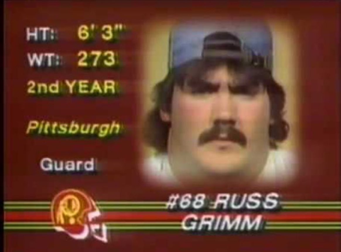 Russ Grimm led the NFL in 1982 in saying “What the fuck are you lookin’ at, dork?”