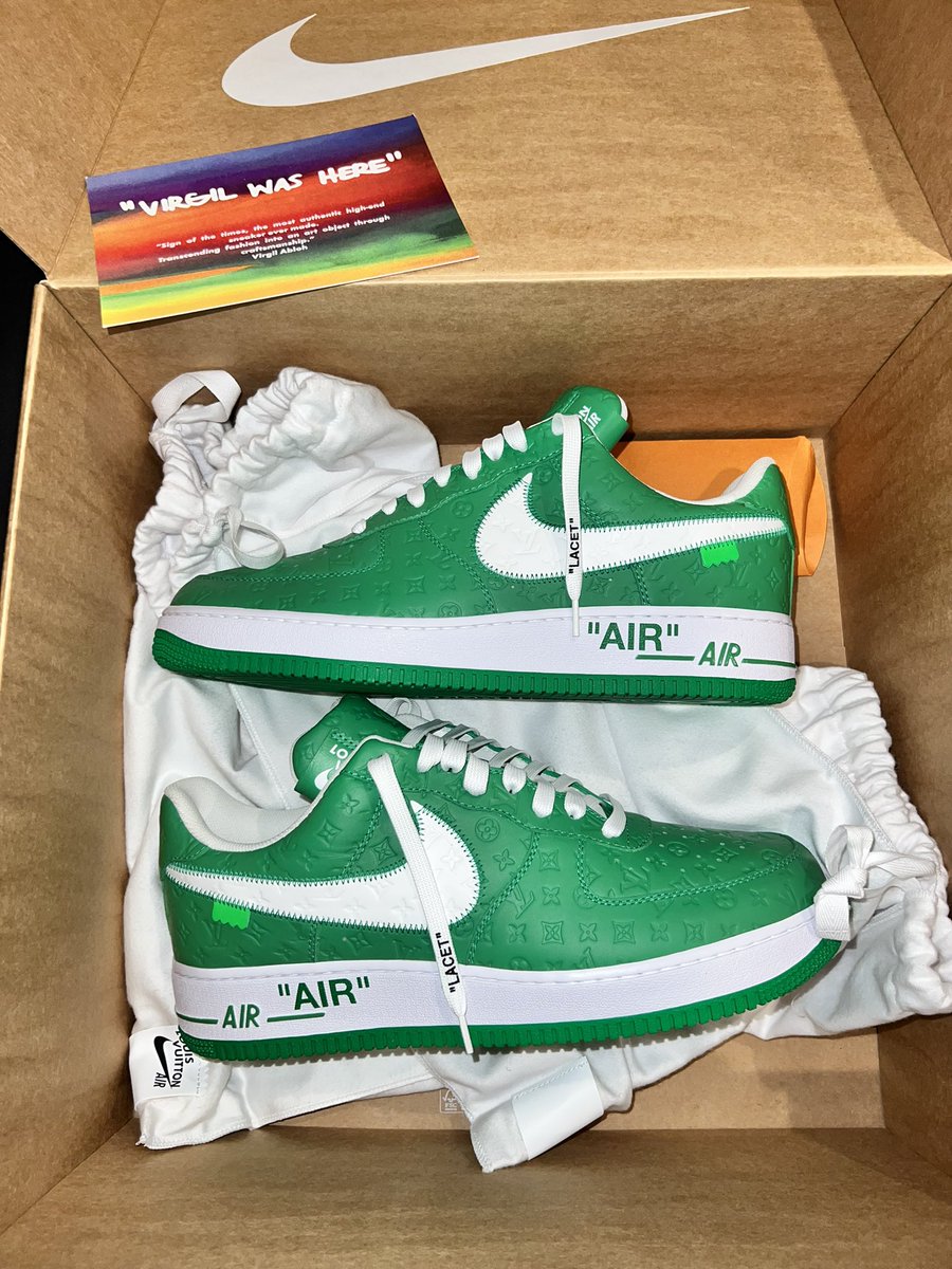 HORHEAD_Sales's tweet image. Brand new OG ALL

Air Force 1 Louis Vuitton x Off White “Green”

Size 11

$75,000 obo

RANDOM RT WILL GET $250 IF SOLD FOR BIN (even if is not on Twitter)