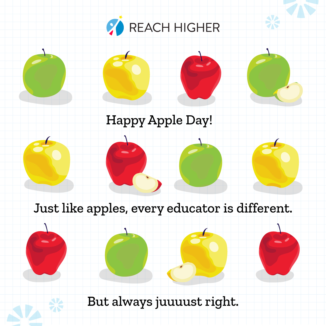Educators are the apple of our eye 🍎 Thank you for being such a strong core for students! #NationalAppleDay