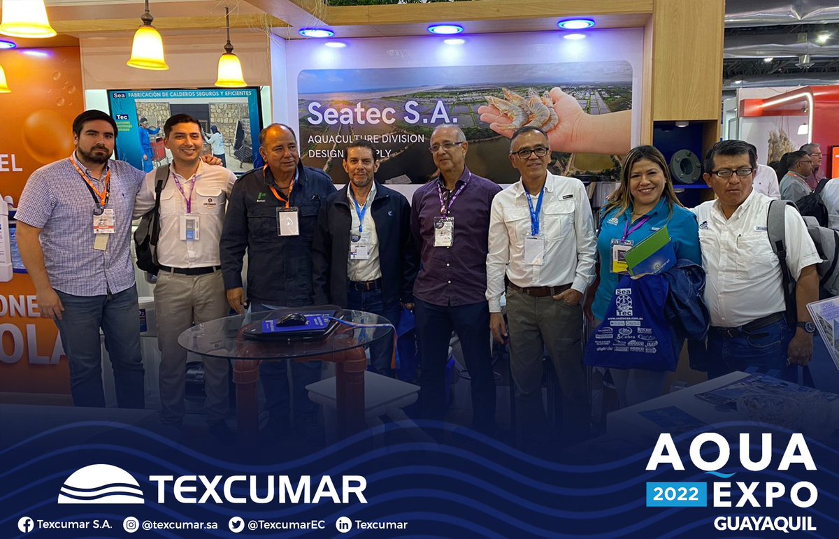 TexcumarEC's tweet photo. #Prilabsa #Omarsa #HengpengZhu #Nicovita #Predicur #Seatec #Skretting #Marinasol #CamaroneraVictoria https://t.co/qkO2OTqwVs