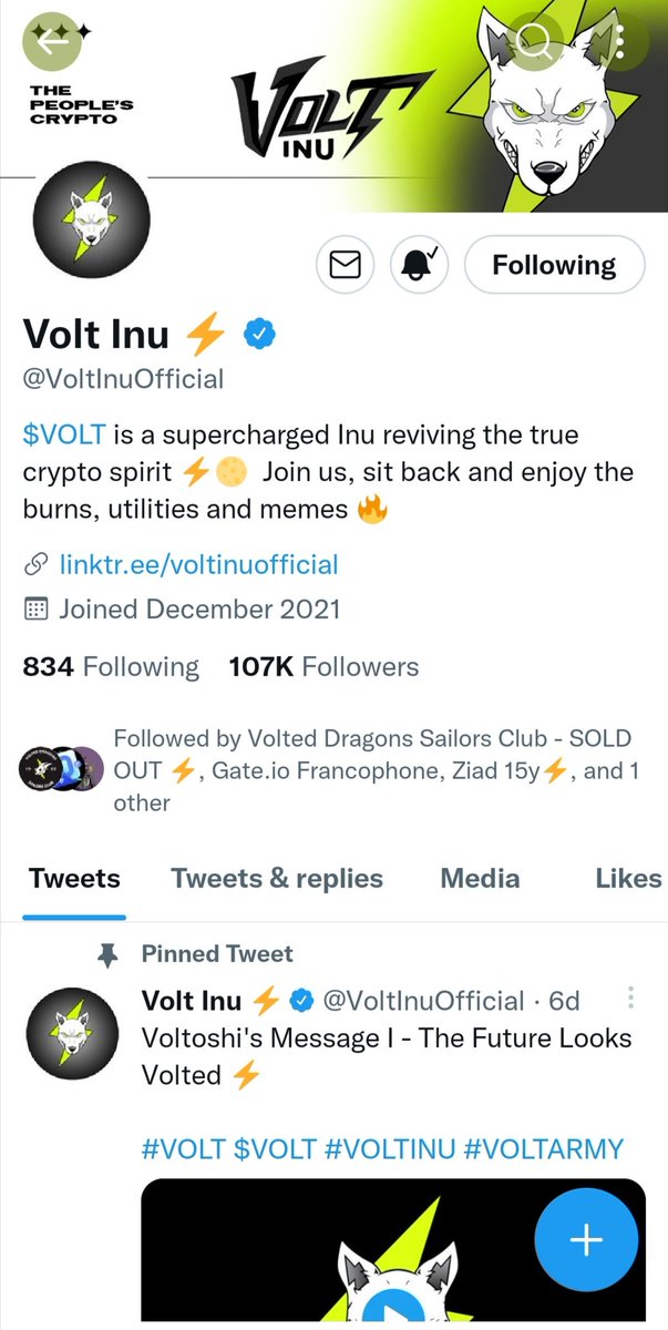 voltinu1's tweet photo. @VoltInuOfficial @VoltedUpMfs2022 @voltinu1 @gate_io @AdventurCrypto 🔥🔥🔥🔥🔥 https://t.co/vbTqSolXO4