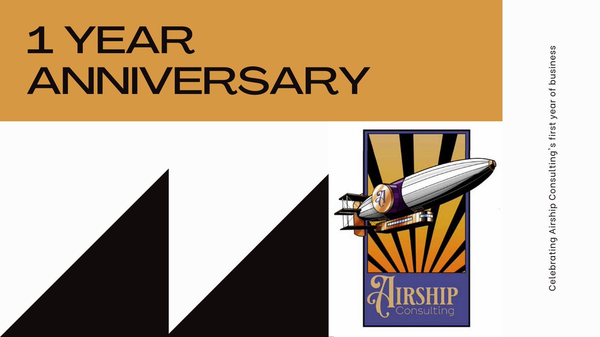 airshipconsult's tweet photo. One year ago today, I filled out an online application with the Ohio Secretary of State to form Airship Consulting LLC.

#womenentrepreneurs #consulting #anniversarycelebration #yearanniversary #stopcollaboratelisten https://t.co/WVErGhd3ES