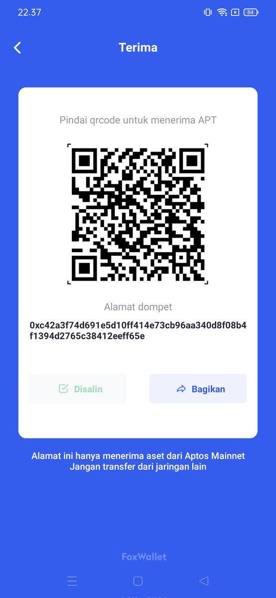 katip2020's tweet photo. @FoxWallet @AptosFoundation @AptosNews1 @aptos_news @AptosEcosystems @AptosNewsHQ 0xc42a3f74d691e5d10ff414e73cb96aa340d8f08b4f1394d2765c38412eeff65e https://t.co/GigmKaZX2f