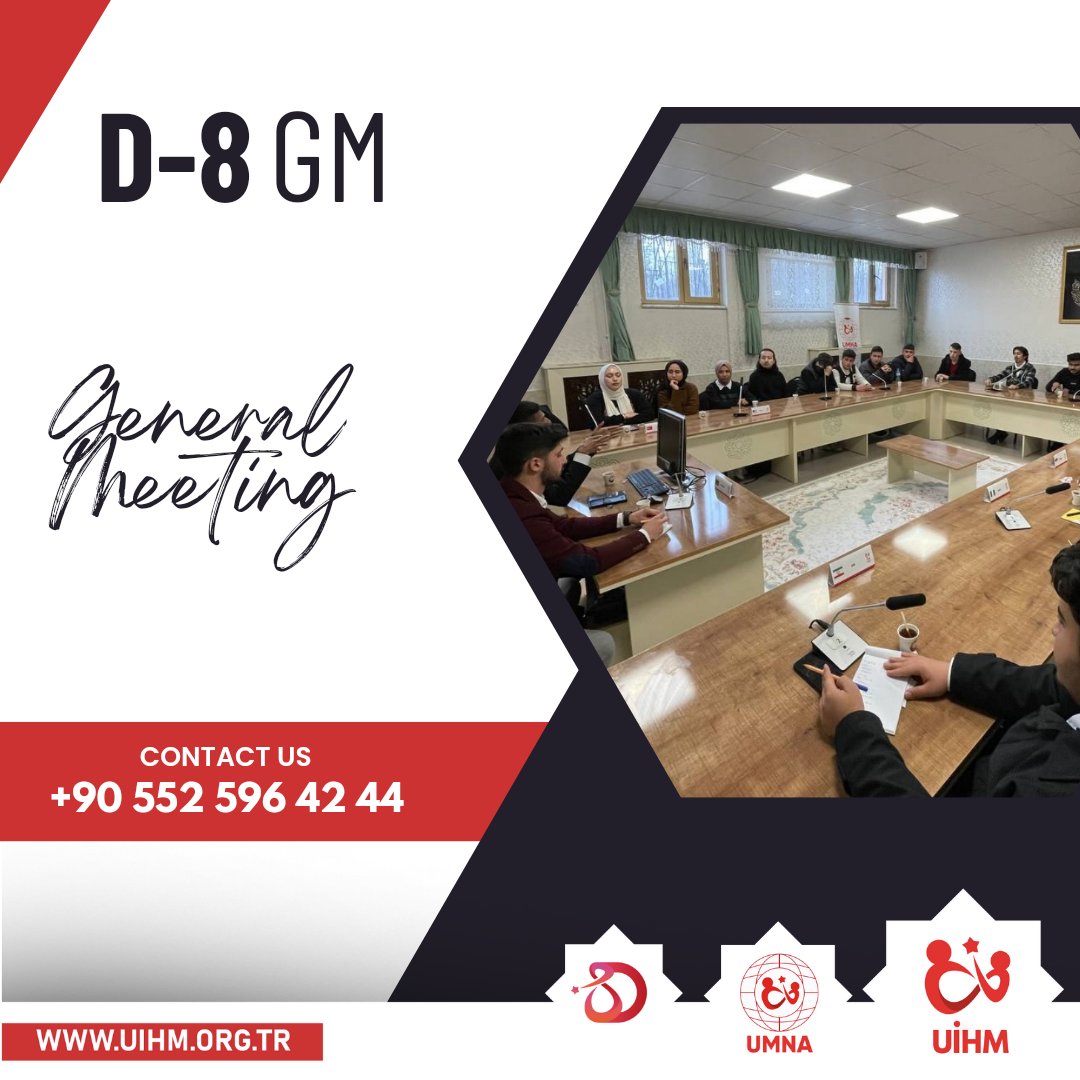 UMNA23's tweet photo. We will hold the first general meeting of the 2022-2023 term tomorrow at 14.00.

@UIHM__Birlik @D8org @M_Hasanofficial
#UİHM #UMNA #UMNA_D8 #UİHM2022 #UMNA2022 https://t.co/vGwFxx83eA