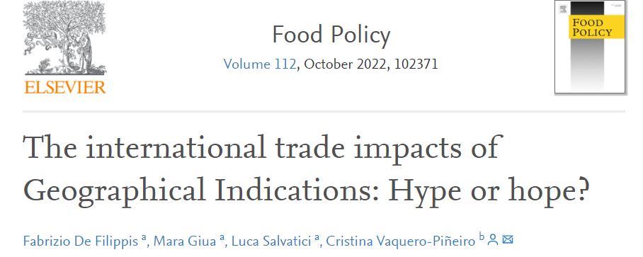 Cristina Vaquero Piñeiro (@vaqpineiro_cris) on Twitter photo Do you know that Geographical Indications support EU exports? 🌏
Read our new paper to discover what economic literature says about that! 🧀🥝🍾
New paper out on <a href="/_Food_Policy/">Food Policy</a>
sciencedirect.com/science/articl… Do you know that Geographical Indications support EU exports? 🌏
Read our new paper to discover what economic literature says about that! 🧀🥝🍾
New paper out on <a href="/_Food_Policy/">Food Policy</a>
sciencedirect.com/science/articl…