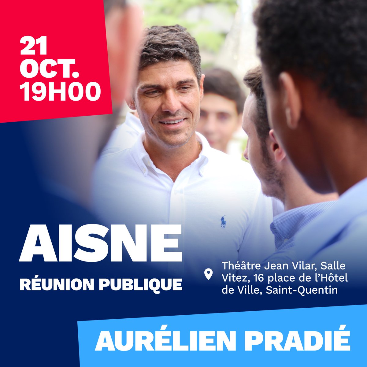 Retrouvons-nous ce soir dans l’Aisne, à Saint-Quentin, à 19h