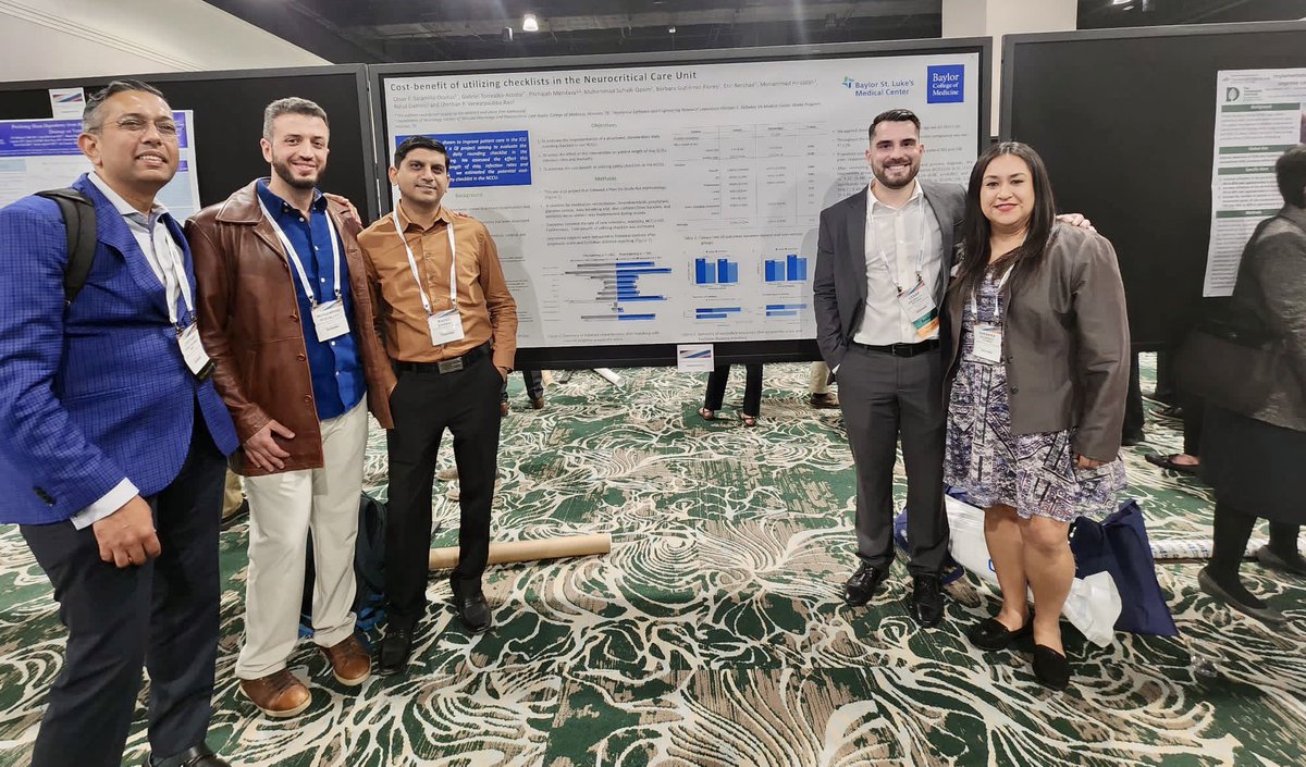 Happy to have the opportunity to present our project from <a href="/bcmneurology/">BCM Neurology</a> <a href="/bcmhouston/">BCMHouston</a> at <a href="/neurocritical/">Neurocritical Care Society</a> meeting with great mentors! <a href="/chethanpv/">Chethan Rao MD FNCS</a> <a href="/chatoorrahul/">Rahul Damani</a> <a href="/7irz/">Mohammad Hirzallah</a>
