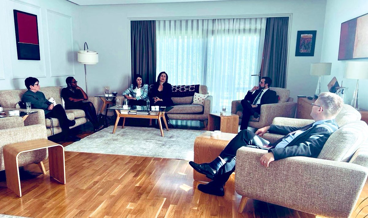 It was such an honor to meet with Foreign, Commonwealth &amp; Development Office Special Envoy for Gender Equality <a href="/AliciaH_1/">Alicia Herbert OBE</a> and discuss jointly with Igo Rogova &amp;Edi Gusia  <a href="/SaraBogujevci/">Saranda Bogujevci</a> about the GE &amp;WPS agenda in Kosovo ahead of WPS Forum. 
Thank you Ambassador <a href="/nickabbottfcdo/">Nicholas Abbott</a> !
