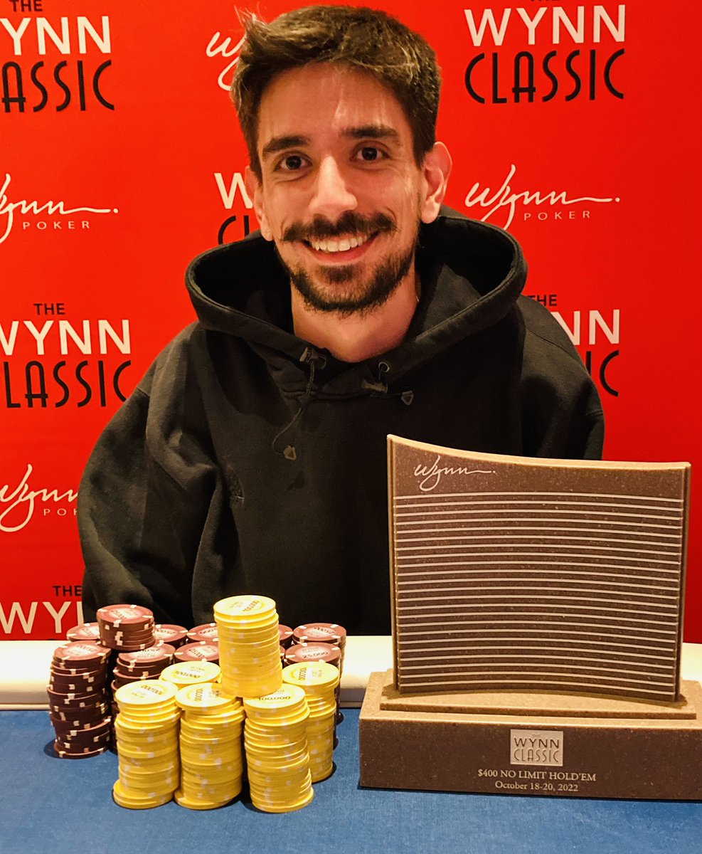 Federico Cirillo won $41,927 on October 20 for his first place finish in the Wynn Fall Classic $400 NLH $100K GTD. Congratulations Federico!