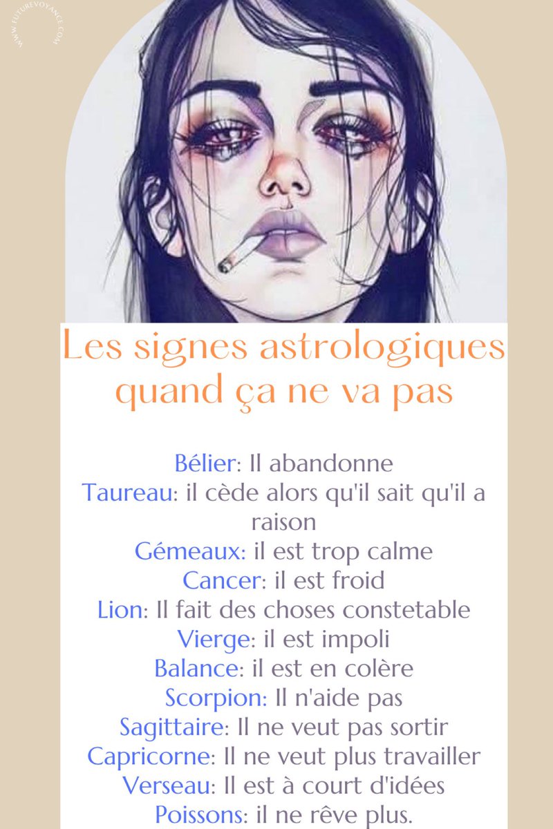 futurevoyance's tweet photo. Quand ça ne va pas ♈️♉️♊️♋️♌️♍️♎️♏️♐️♑️♒️♓️ #astro #astrology #belier #taureau #cancer #gemini #gemeaux #lion #vierge #scorpion #sagittaire #capricorne #verseau #poissons https://t.co/4wmoa3FvSd