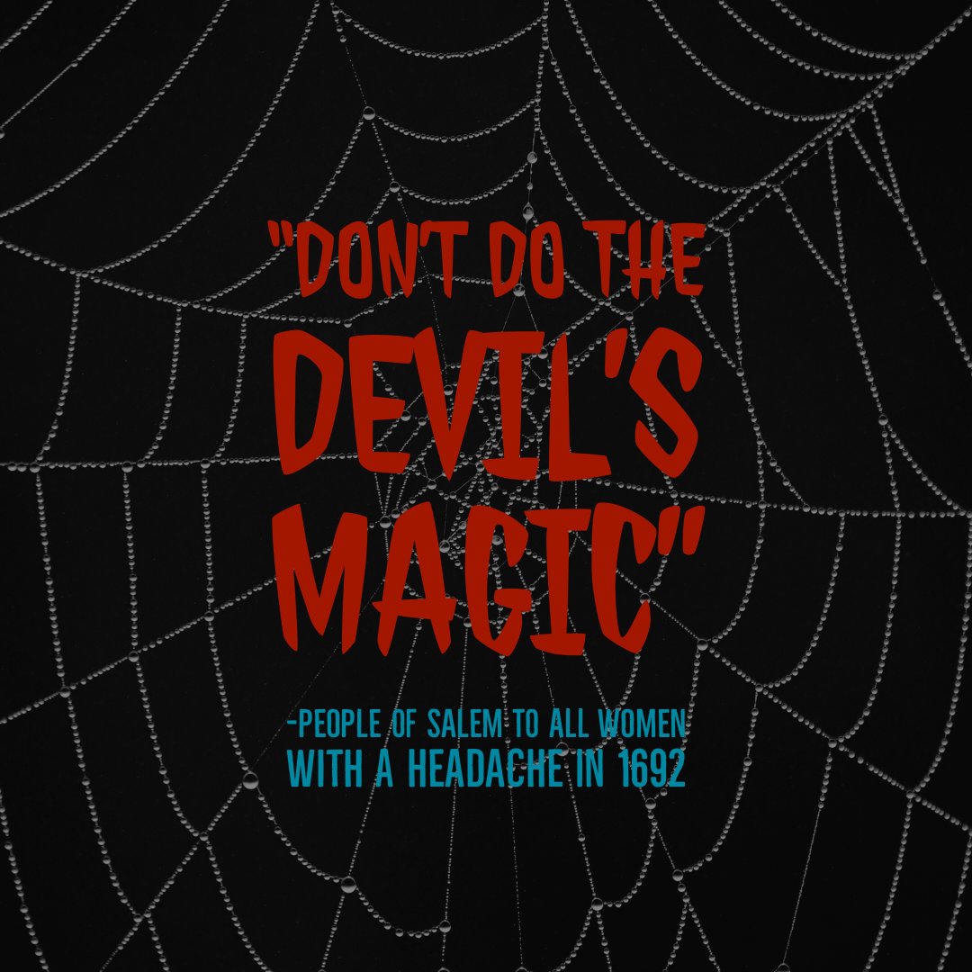 Have you listened to this week's episode? 

Do you think The Salem Witch trials were justified? Let us know below! 

Listen on Spotify here: open.spotify.com/episode/77sJiH…