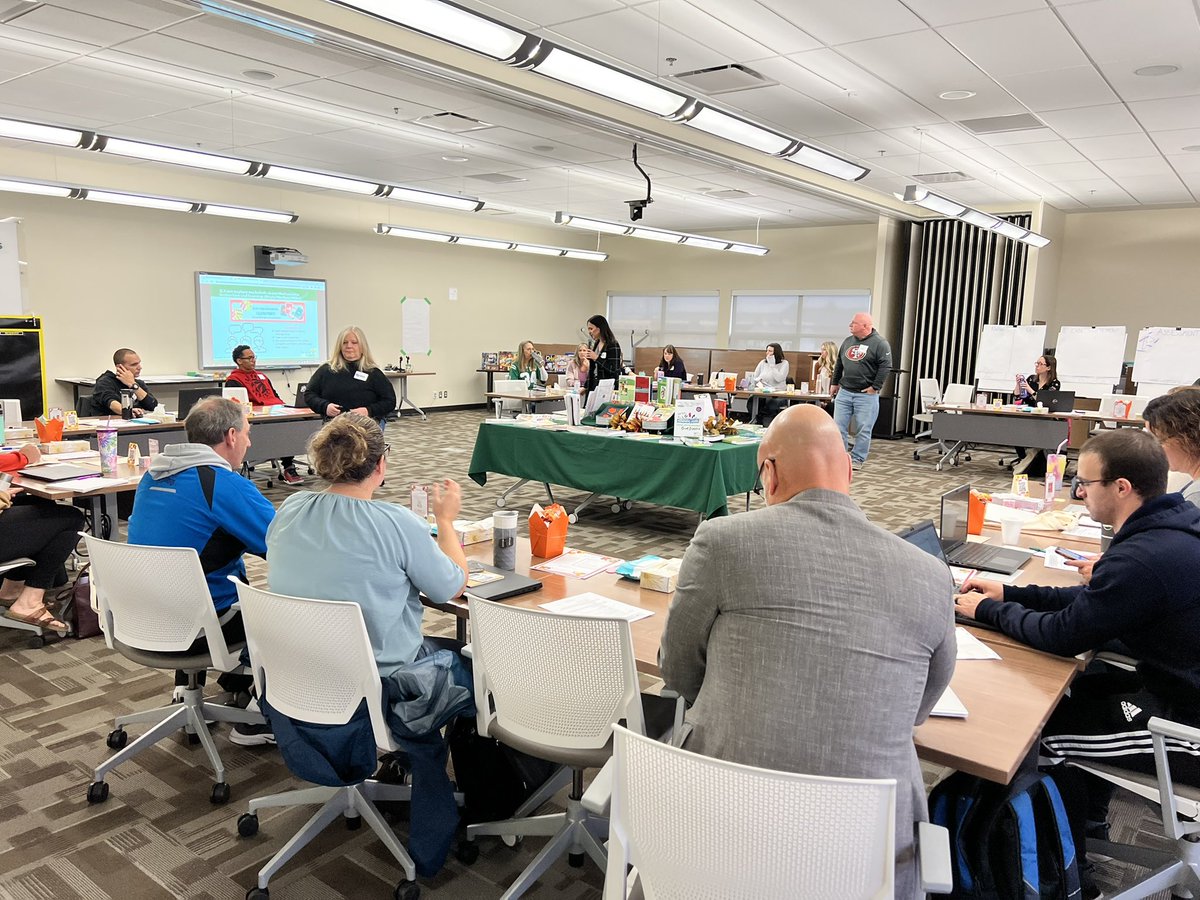 Senior math pd is underway <a href="/PrairieValleySD/">Prairie Valley School Division</a> . It might be about sharing and exploring outcomes in advanced math, but it’s as easy as pi 😜 #mathcountsatpvsd #Thisisus <a href="/Mike_Embury/">Mike Embury</a> <a href="/tinambowley/">Tina</a> <a href="/MarleneBellive1/">Marlene Belliveau</a> @DerekSmithPVSD