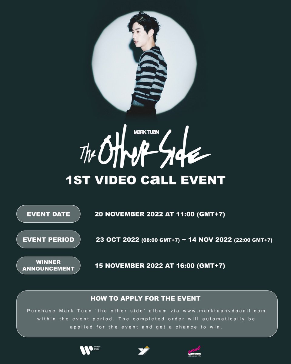 marktuanvdocall's tweet photo. The wait is over🔥You are invited to join Mark Tuan’s 1st solo album 'the other side'🌠 1st video call event and listening party!! 🎉❤️‍🔥✨

Event period : 23 Oct~14 Nov
Check out more details and grab your albums now at 👉🏻https://t.co/5h7HqFqnGT 🔥

#MarkTuan1stVDOcall #MarkTuan https://t.co/3ww8I14mDi