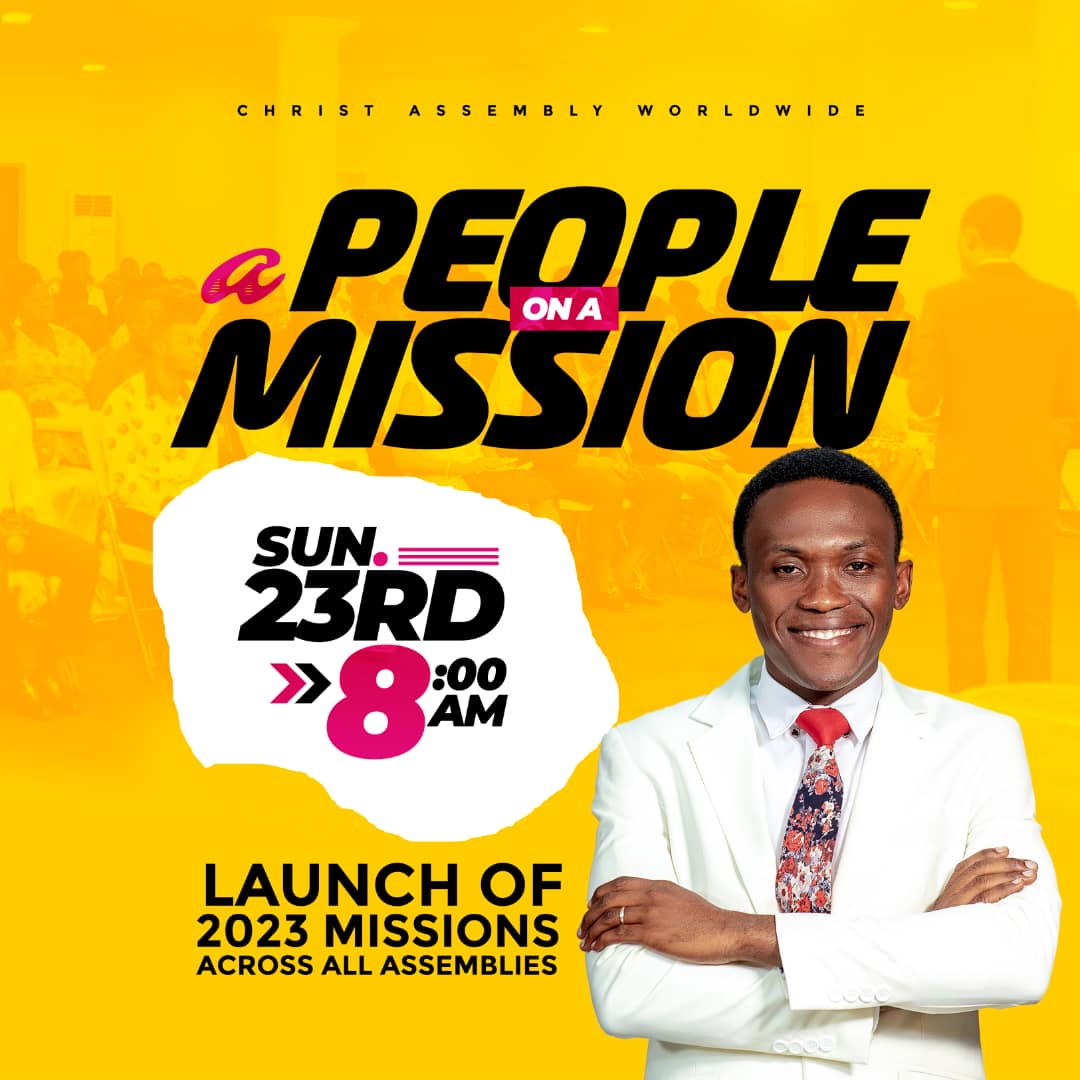christassemblyw's tweet photo. We are a people on a mission ✊️
Get ready for Sunday. 
Be our special guest.

#APeopleonAMission
#LaunchofMissions https://t.co/SXCjV3U5dH