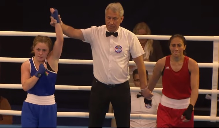 🚨🚨 Finalist Alert🚨🚨 #TeamIreland World Champion, 50kg Caitlin Fryerss won through to the Women's European Championship finals following a win over Azerbaijan She'll contest her final tomorrow afternoon🥊