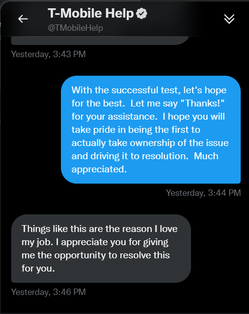Jeepish's tweet photo. @MikeSievert All's well that ends well.  (Thanks to Alexis from the Exec. Social Care team) hope your management team will dig into the root cause of the problem. https://t.co/EHx5lzBhWi