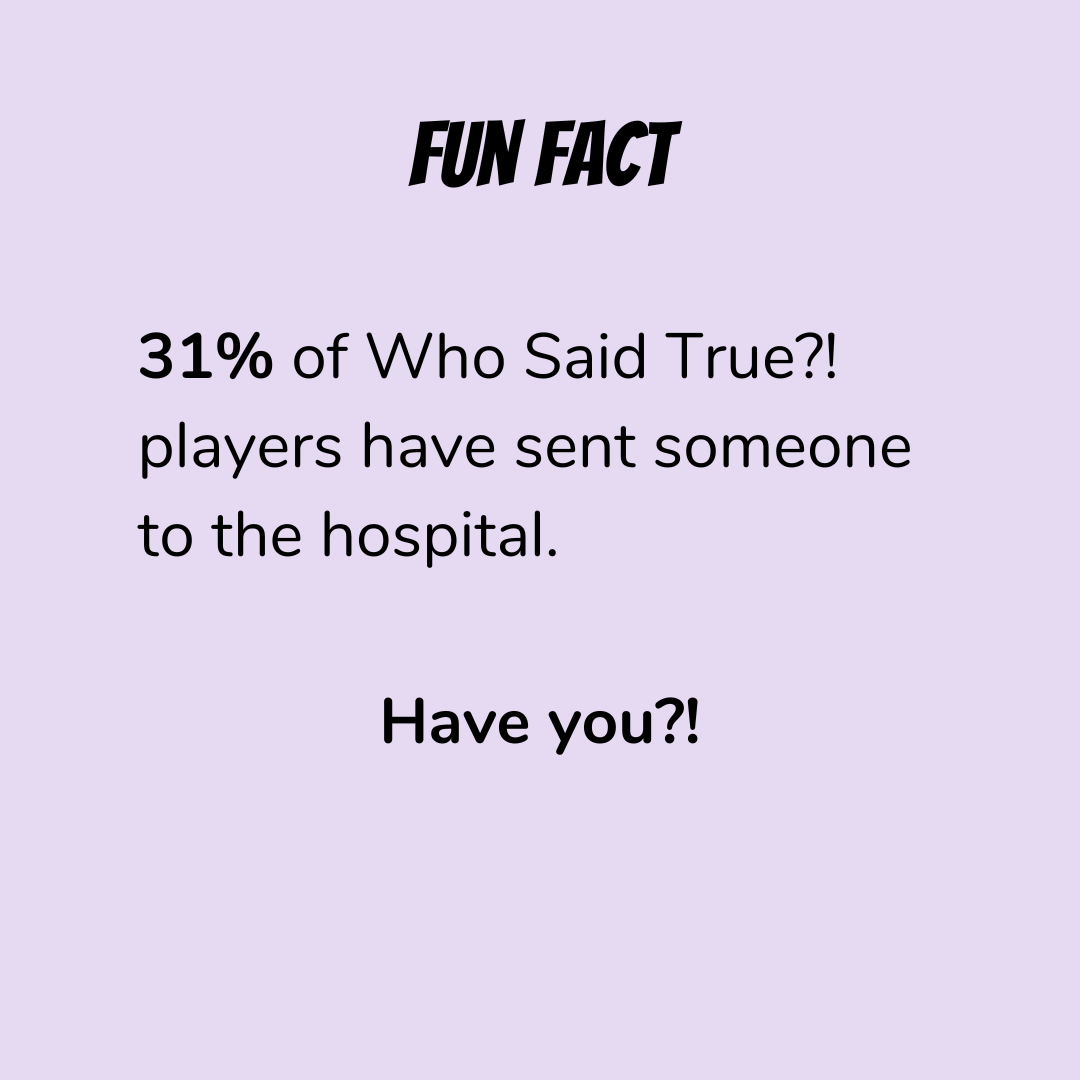 WhoSaidTrue's tweet photo. Stories from the game... 😨
#whosaidtrue #conversations #gamenight #cocktailparty #conversation #drinkinggames #neverhaveiever #partygames #seriouslythough #spillthetea #truestories #icebreakers #adultpartygames #greatstory https://t.co/MEGyYKZ3zi
