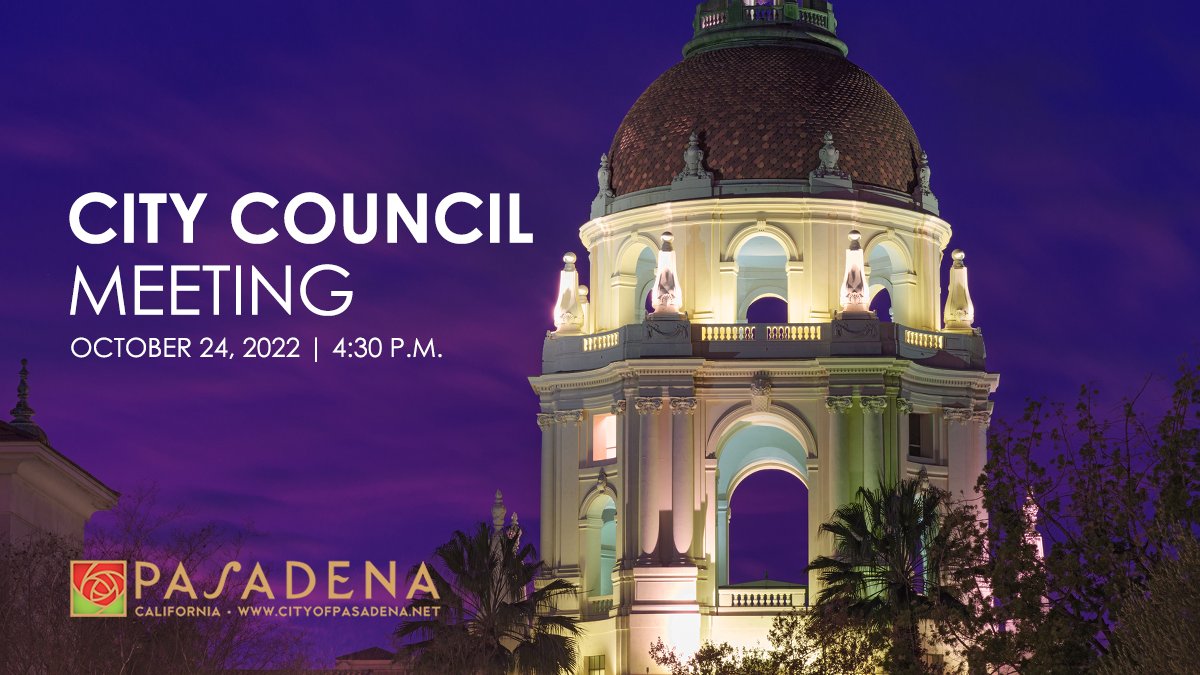 The next City Council meeting will take place Monday, Oct. 24, at 4:30 p.m. by video/teleconference. View the meeting agenda and public comment instructions: bit.ly/3TsyBX1 You can watch the meeting live on KPAS TV or stream it online at: bit.ly/KPASLive