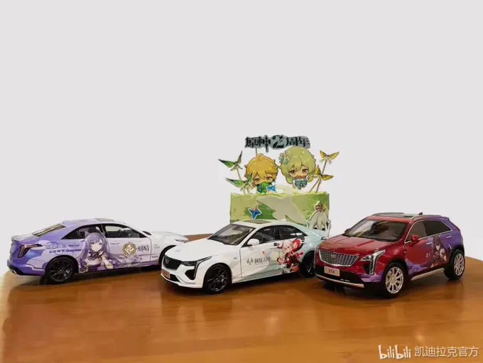 おそらく前にCadillacの公式bilibiliがあげてた、この写真のミニカーだと思います  