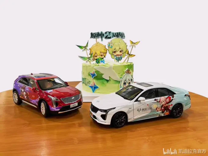 おそらく前にCadillacの公式bilibiliがあげてた、この写真のミニカーだと思います  