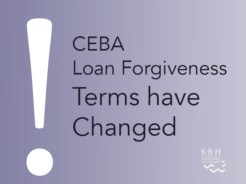 The due date for CEBA loans in good standing changed from Dec 31, 2022 to Dec 31, 2023. If you have not paid back the full amount required to be eligible for loan forgiveness, you are not eligible for ANY loan forgiveness. 
loom.ly/ifY9fxI