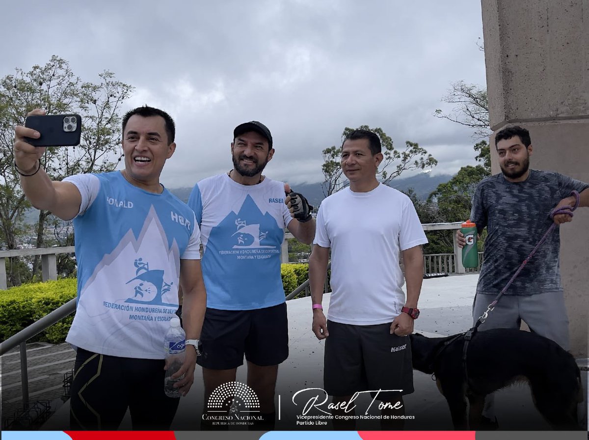 raseltome's tweet photo. Excelente rutina de ejercicio matutino con el atleta @RonaldQuinteroHN en el parque del Cerro Juana Lainez  en la ciudad de Tegucigalpa, ayer fue condecorado en el @Congreso_HND y tiene mucho entusiasmo, siempre ha mantenido la identidad nacional y tiene muchos proyectos. Éxitos. https://t.co/AKYpOZ38el