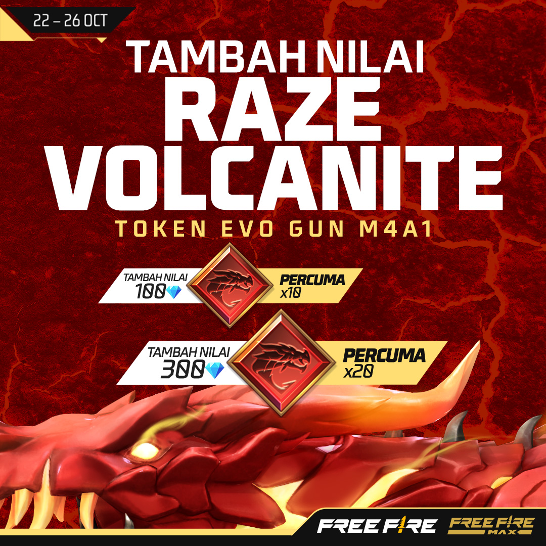 FFMYOfficial's tweet photo. Ingin menaik taraf Evo Gun M4A1 Infernal Draco terbaharu anda secara PERCUMA?🔥

Tambah nilai hari ini sehingga 26 Oktober untuk mendapat token yang boleh anda gunakan bagi maksimumkan kuasa skin senjata ini.

#FreeFire #BooyahDay https://t.co/nfH8nGWea9