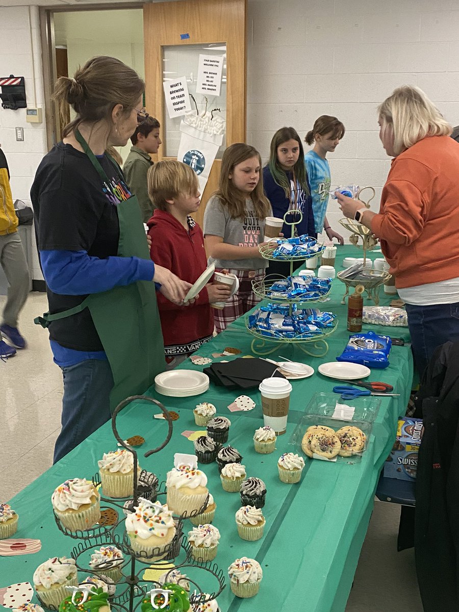 Students loved our themed end of the quarter reward! ☕️💚