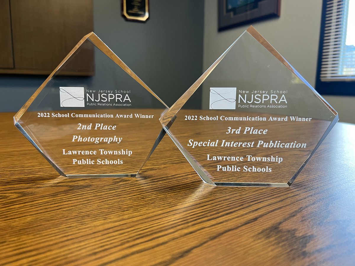 LTPS received two awards from the New Jersey School Public Relations Association (NJSPRA) for outstanding school communication! #NJSPRA