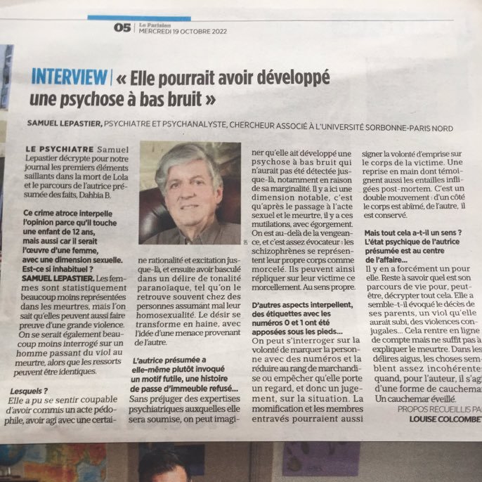 🔴Cette prise de parole n'engage que son auteur, qui véhicule des idées fausses, stigmatisantes et dangereuses. 
Nous la dénonçons.

Il est urgent de continuer à lutter FORT ✊🏼 et COLLECTIVEMENT 🤝🏻contre le stigma.

L’AJPJA sollicite donc un droit de réponse à <a href="/le_Parisien/">Le Parisien</a>.

1/2