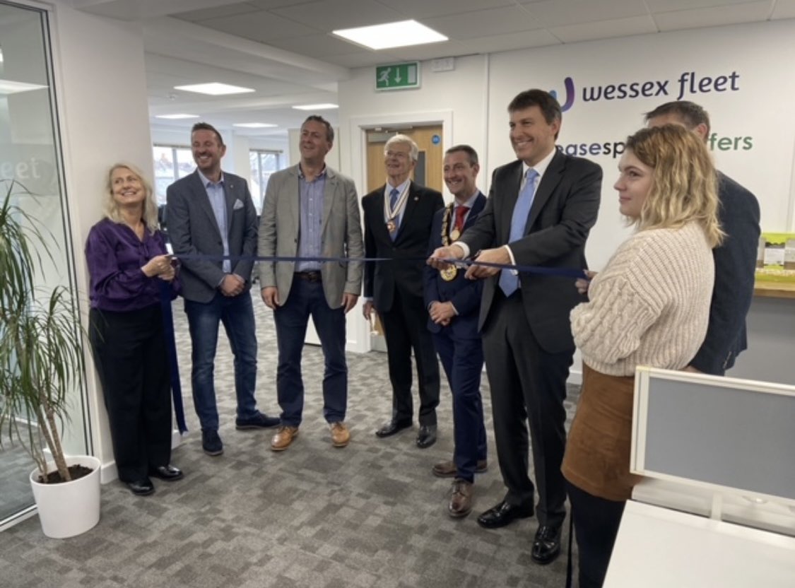I was delighted to join staff and clients for the official opening of Wessex Fleet’s new offices in Salisbury. Thank you to Simon Naylor and the whole team for their warm welcome and I wish them all continued success.