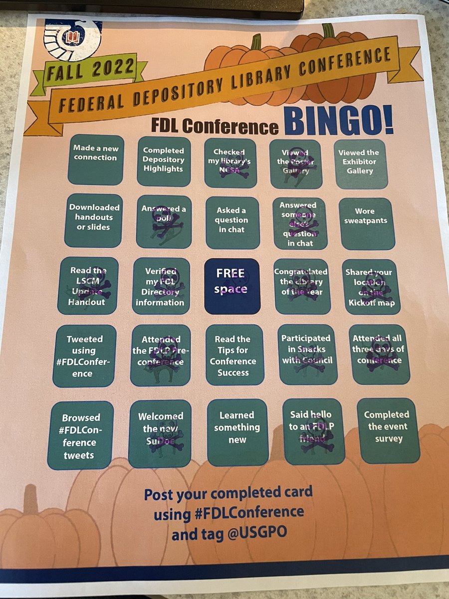 orangechica90's tweet photo. Finally posting my bingo #FDLConference https://t.co/g0JwuFsIAB