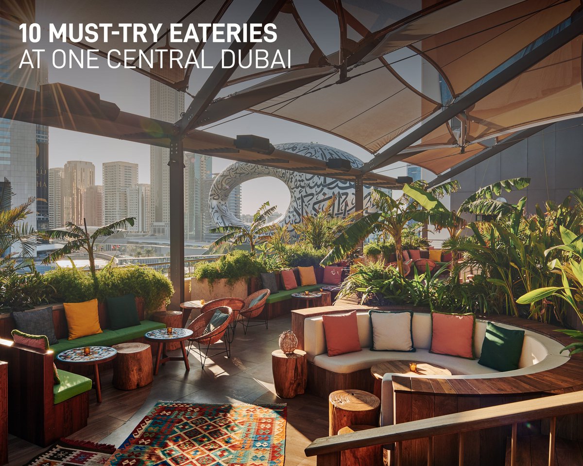 DWTCOfficial's tweet photo. #OneCentral at #DubaiWorldTradeCentre is emerging as a lively hub for cafes and upscale dining experiences. Here, we round up 10 of the many must-try eateries in the area. Which is your favourite? Let us know in the comments below.  

https://t.co/YY7bpxAgzs https://t.co/wSvm8SBK9v