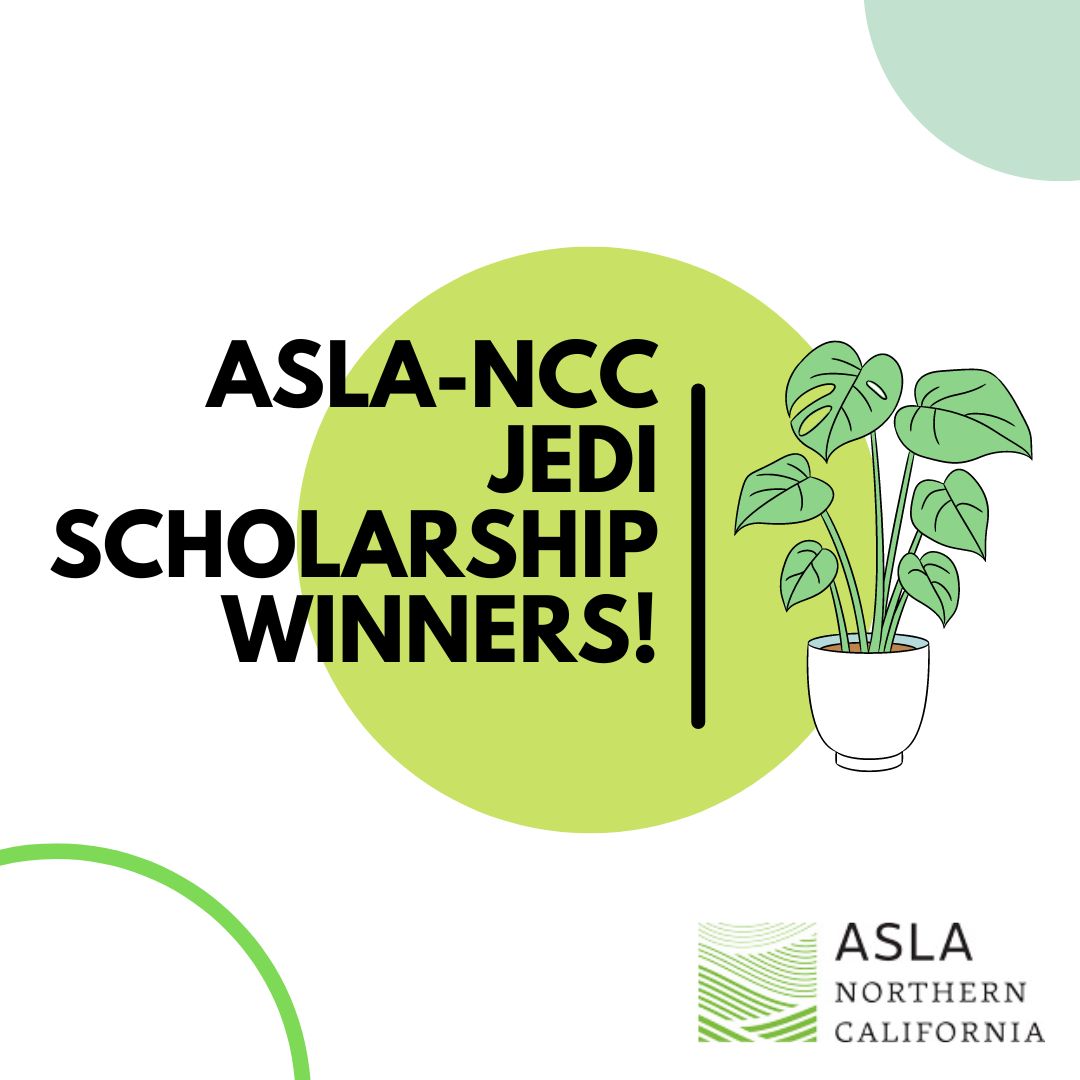 ASLANorCal's tweet image. Congratulations to this year’s ASLA-NCC Scholarship Winners: Terrence Ngu, Ramon Solis, and Alejandra Suarez! 🎉 The JEDI scholarship was created to reduce barriers of entry into ASLA for BIPOC individuals and foster career-long development and involvement with the ASLA-NCC.