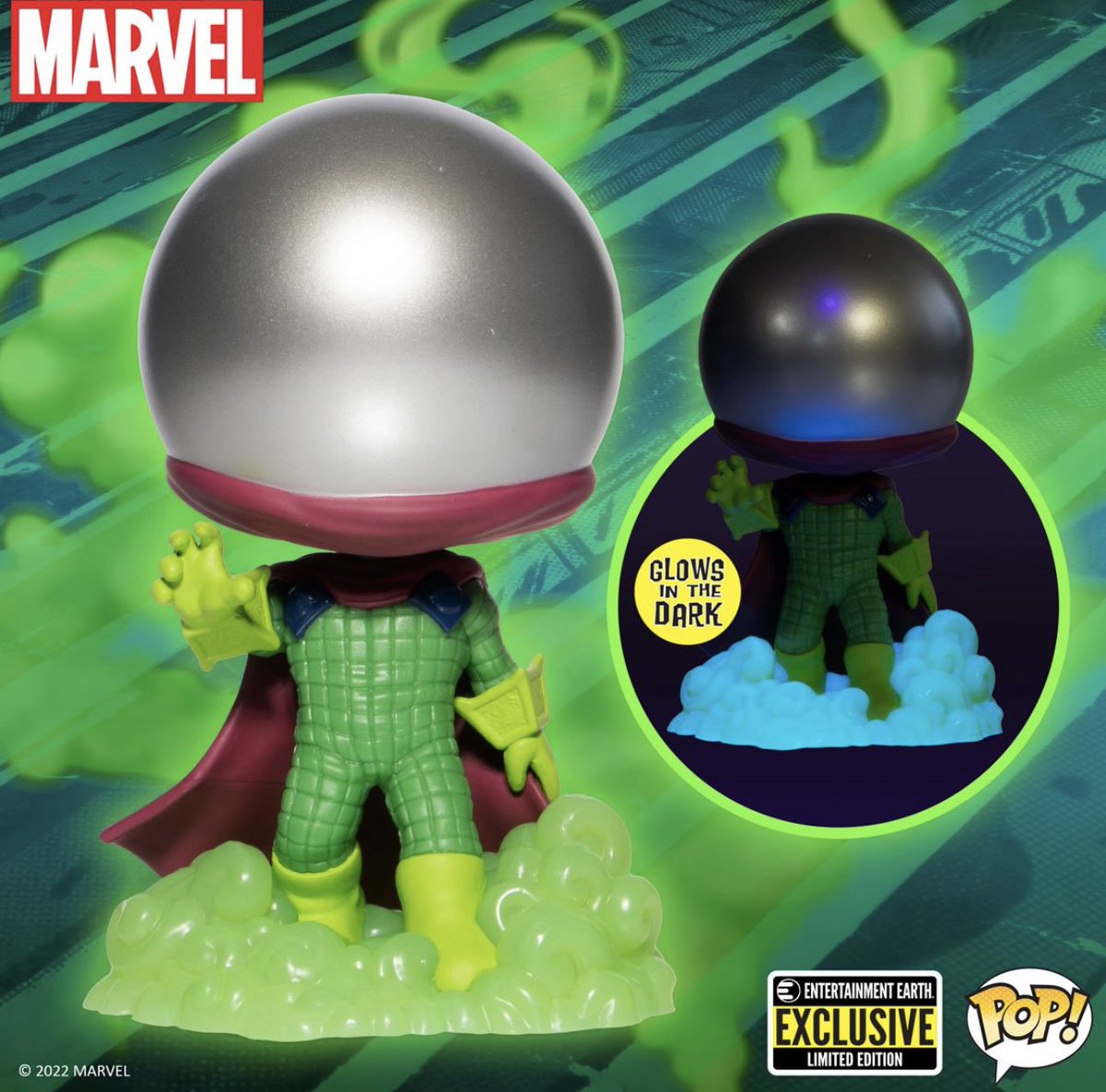 Preorder Now: Entertainment Earth exclusive Glow Mysterio 616! #Ad #Marvel . entertainmentearth.com/product/fu616m…