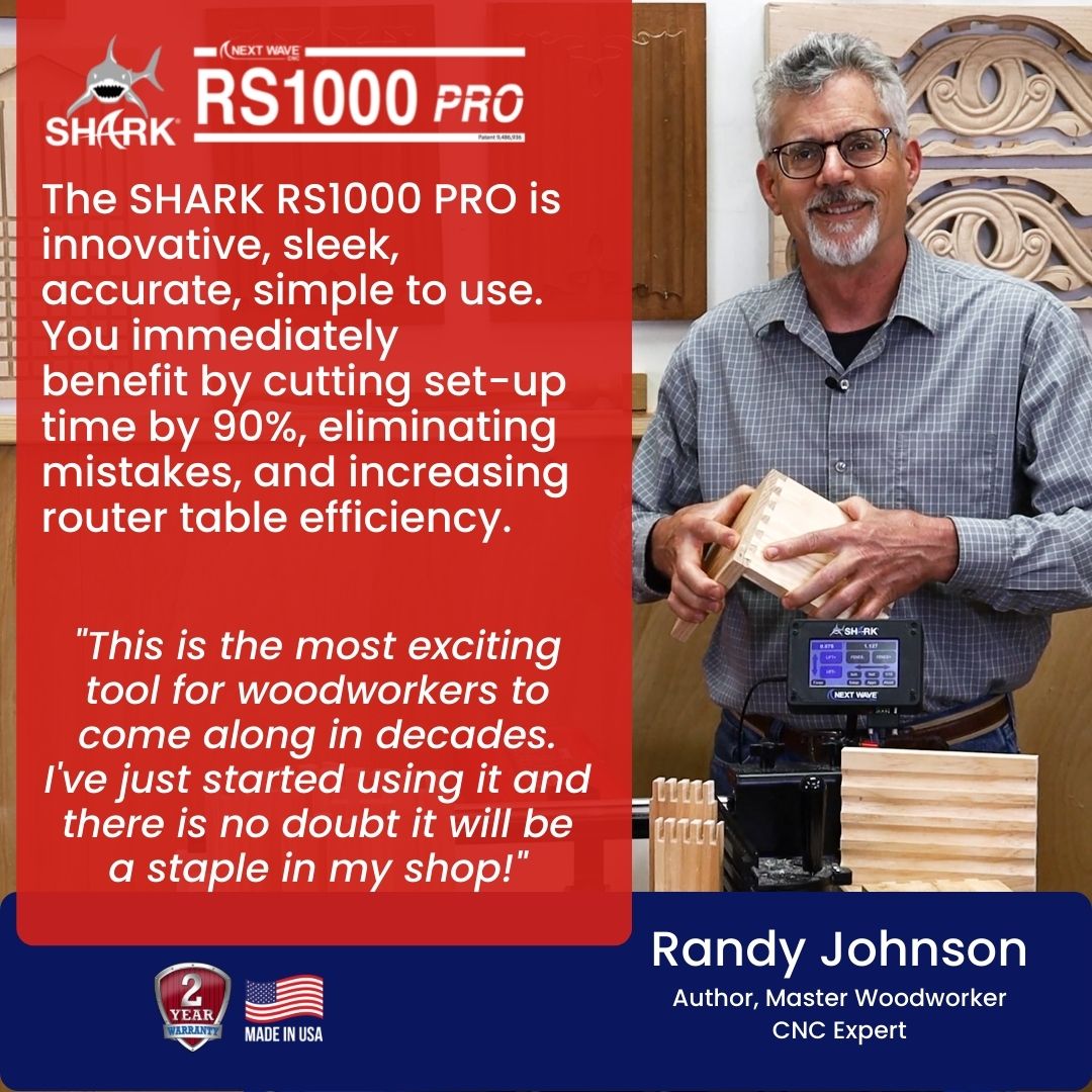 There is no need to spend thousands of dollars purchasing multiple specialty jigs. Using the built-in controls, you can produce precision joints and do precise routing functions like never before with your SHARK RS1000 PRO. ✔️ ORDER TODAY: NextWaveCNC.com/RS1000-PRO