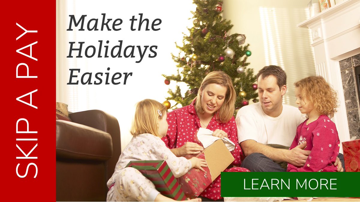 It's time for Skip A Pay! Make your holidays easier by skipping a payment on existing loans. Learn more: texomaeducators.com/Announcements/…