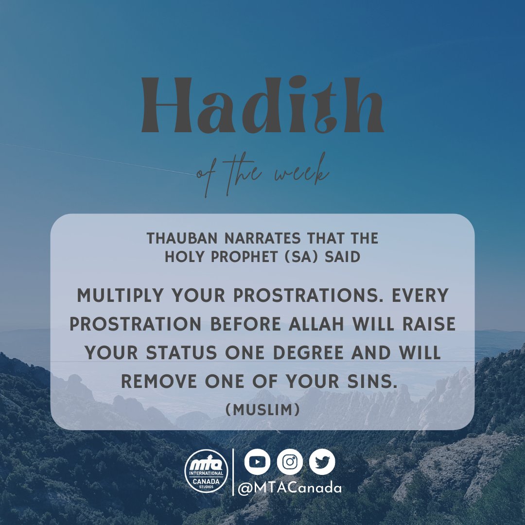 MTACanada's tweet photo. Striving in the path of Allah will grant you the greatest rewards, and increase your status.

@muslimtv @AMYACanada @AtfalCanada  
@LajnaCanada @WaqfenauCanada 
 
#fridaymotivation https://t.co/e1mYZUKKvM