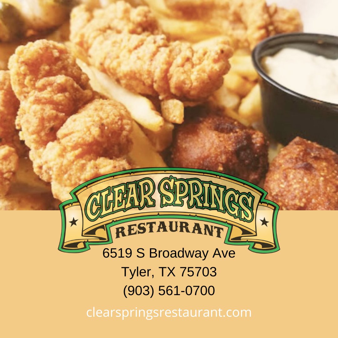 ClearSpringsTyl's tweet photo. We're not fishin' for compliments, but we all know this looks good!π π£ π₯
#tyler #tylertx #tylertexas #whitehousetx #easttexas #eatlocal #clearspringsrestaurant #clearspringstyler https://t.co/Gn7YmYwUga