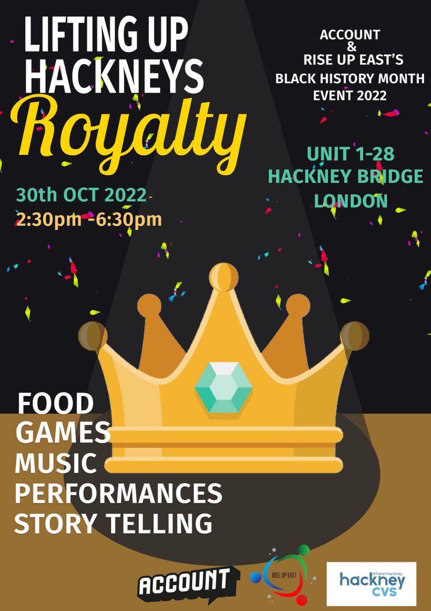 riseuphackney's tweet photo. We are happy to announce that we’re partnering up with @HackneyAccount to celebrate Hackney’s up and coming community leaders. https://t.co/MtH51wBwdI