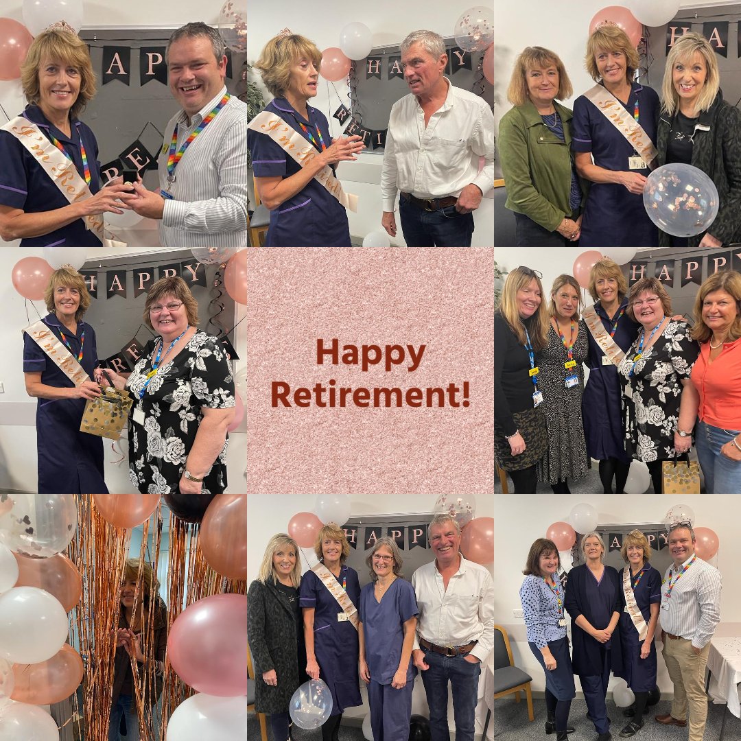 Colleagues past and present joined Chief Midwife Vivien Mortimore today to bid her farewell ahead of her retirement next week. Vivien has made an extraordinary contribution to families & children across Gloucestershire over the many years of her career in the NHS @MortimoreGlos